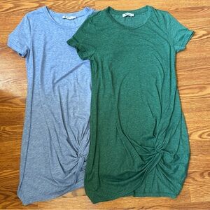2 Knot Front Tshirt Dresses Lot
